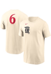 Josh Jung Texas Rangers Tan City Con Short Sleeve Player T Shirt