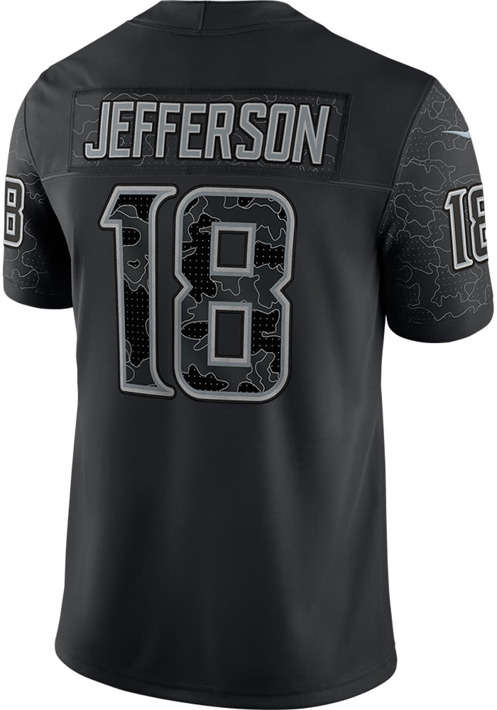 Justin Jefferson Minnesota Vikings Nike RFLCTV Limited Jersey - Black
