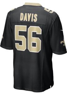 Demario Davis  Nike New Orleans Saints Black Home Game Football Jersey