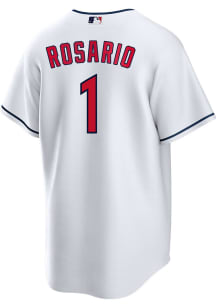 Amed Rosario Cleveland Guardians Mens Replica Home Jersey - White