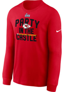Nike Kansas City Chiefs Red 2022 Super Bowl LVII Champion Parade Long Sleeve T Shirt