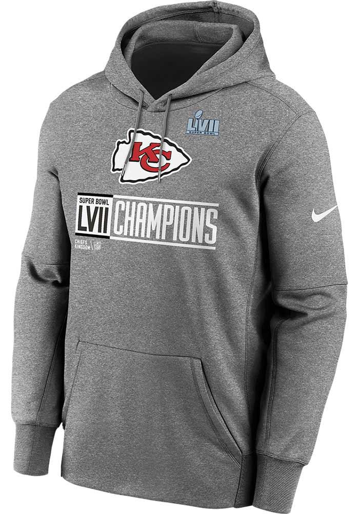 Nike Super Bowl Lvii Tech (nfl Kansas City Chiefs) Pullover Crew In Grey,  in Blue for Men