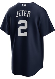 Derek Jeter New York Yankees Mens Replica Alt Jersey - Navy Blue