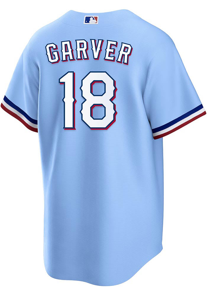 Texas Rangers Mitch Garver Light Blue Alternate Replica Jersey