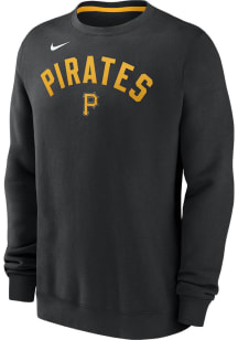 Nike Pittsburgh Pirates Mens Black Classic Long Sleeve Crew Sweatshirt