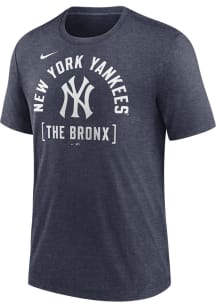Nike New York Yankees Navy Blue Swing Big Short Sleeve Fashion T Shirt