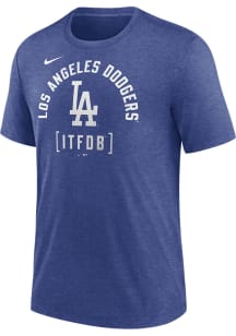 Nike Los Angeles Dodgers Blue Swing Big Short Sleeve Fashion T Shirt
