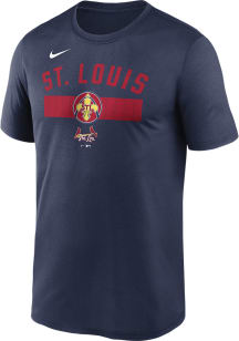 Nike St Louis Cardinals Navy Blue City Connect Short Sleeve T Shirt