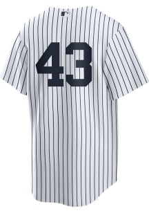 Jonathan Loaisiga New York Yankees Mens Replica Home Number Jersey - White