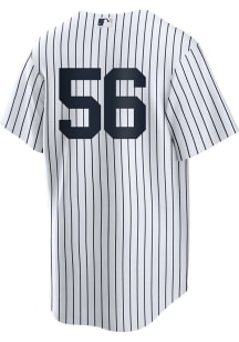 Lou Trivino New York Yankees Mens Replica Home Number Jersey - White
