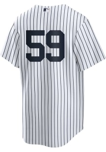 Scott Effross New York Yankees Mens Replica Home Number Jersey - White