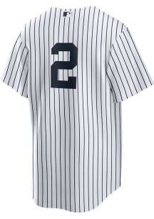 Derek Jeter New York Yankees Mens Replica Home Number Jersey - White