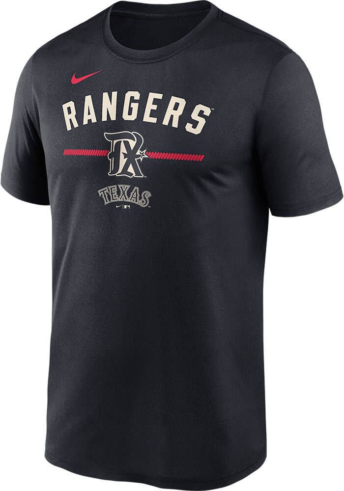 Nike Texas Rangers City Connect Short Sleeve T Shirt NAVY