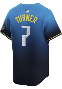 Trea Turner Nike Philadelphia Phillies Mens Blue City Connect Ltd Limited Baseball Jersey
