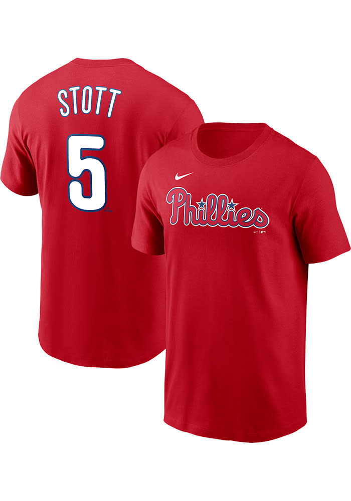 Bryson Stott Philadelphia Phillies Home Short Sleeve Player T Shirt - RED