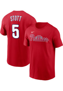 Bryson Stott Philadelphia Phillies Red Home Short Sleeve Player T Shirt
