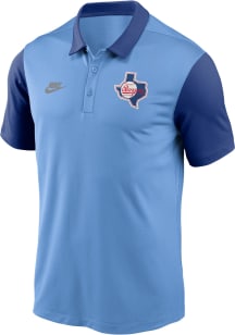 Nike Texas Rangers Mens Light Blue Franchise Logo Short Sleeve Polo