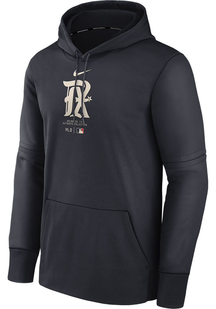 Texas Rangers Mens Nike NAVY Dri-Fit Hood - 173201241