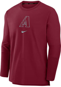Nike Arizona Diamondbacks Mens Red Player Long Sleeve Sweatshirt