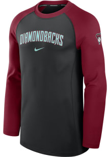 Nike Arizona Diamondbacks Mens Red Game Time Long Sleeve Sweatshirt