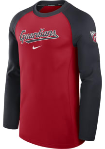 Nike Cleveland Guardians Mens Red Game Time Long Sleeve Sweatshirt