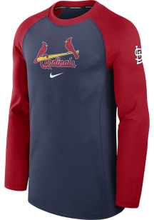 Nike St Louis Cardinals Mens Navy Blue Game Time Long Sleeve Sweatshirt