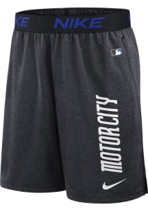 Nike Detroit Tigers Mens Navy Blue Knit Shorts