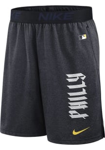 Nike Philadelphia Phillies Mens Navy Blue Knit Shorts
