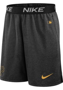 Nike Pittsburgh Pirates Mens Black Knit Shorts