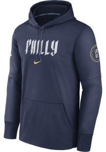 Nike Philadelphia Phillies Mens Navy Blue Dri-Fit Hood
