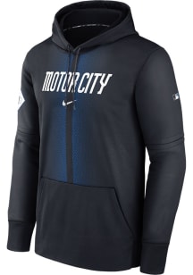 Nike Detroit Tigers Mens Navy Blue Dri-Fit Design Hood