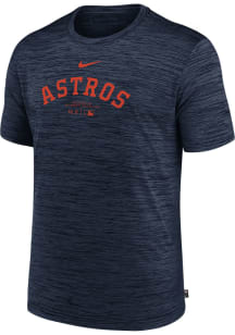 Nike Houston Astros Navy Blue Velocity Short Sleeve T Shirt