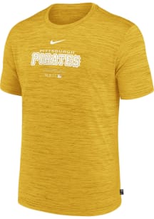 Nike Pittsburgh Pirates Gold Velocity Short Sleeve T Shirt
