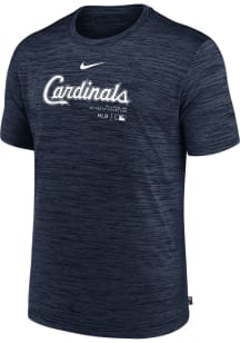 Nike St Louis Cardinals Navy Blue Velocity Short Sleeve T Shirt