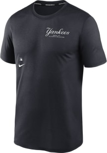Nike New York Yankees Navy Blue Early Work Short Sleeve Fashion T Shirt