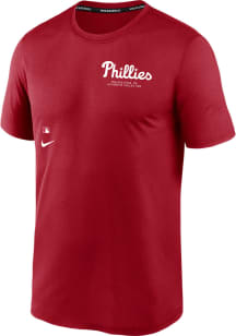 Nike Philadelphia Phillies Red Early Work Short Sleeve Fashion T Shirt