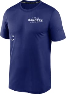 Nike Texas Rangers Blue Early Work Short Sleeve Fashion T Shirt