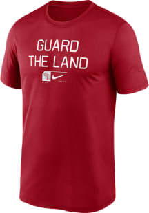 Nike Cleveland Guardians Red Local Baseball Phrase Legend Short Sleeve T Shirt