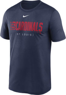 Nike St Louis Cardinals Navy Blue Knockout Legend Short Sleeve T Shirt