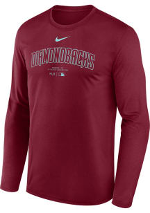 Nike Arizona Diamondbacks Red TM Issued Long Sleeve T-Shirt