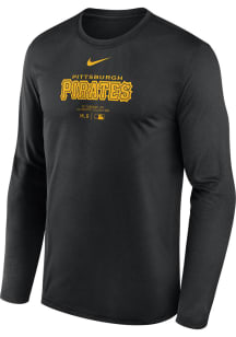 Nike Pittsburgh Pirates Red TM Issued Long Sleeve T-Shirt