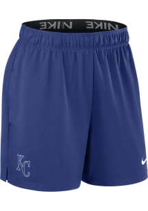 Nike Kansas City Royals Womens Blue Authentic Shorts