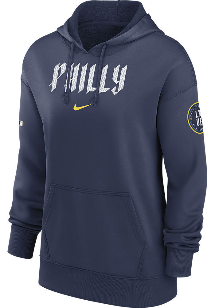 Nike Philadelphia Phillies Womens City Connect Hoodie - Navy Blue