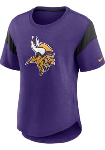 Nike Minnesota Vikings Womens Purple Prime Short Sleeve T-Shirt