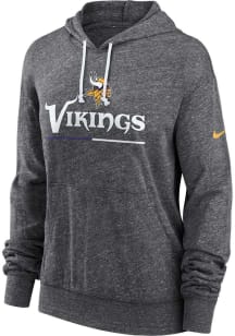 Nike Minnesota Vikings Womens Charcoal Gym Hooded Sweatshirt