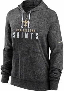 Nike New Orleans Saints Womens Black Gym Hooded Sweatshirt