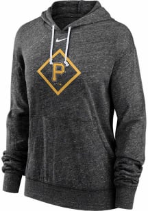 Nike Pittsburgh Pirates Womens Black Gym Vintage Hooded Sweatshirt