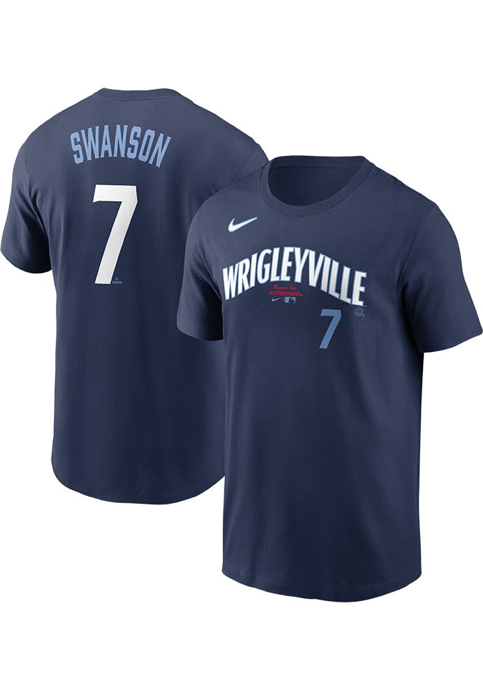 Dansby Swanson Jersey Nike Chicago Cubs City Connect Jersey