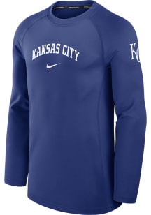 Nike Kansas City Royals Mens Blue Game Time Long Sleeve Sweatshirt
