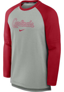 Nike St Louis Cardinals Mens Red Dri-Fit Long Sleeve Sweatshirt